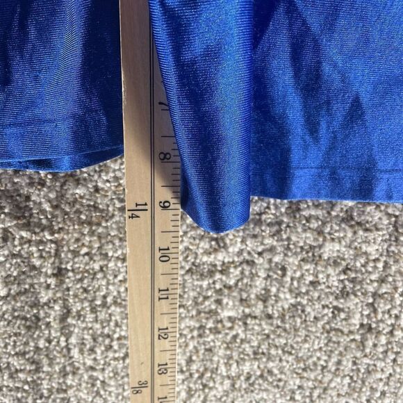 Vintage Nike Dazzle Shorts Men’s Large Blue Athletic Gym Made In USA Dwawstring - Picture 5 of 9